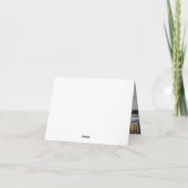 シンプルモダンシックなメリークリスマスブルゴーニュ写真 シーズンカード (裏面)