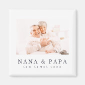 シンプルモダンシックカスタムおばあちゃん マグネット (正面)