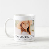 シンプルモダンシックカスタムFirst Communion Photo コーヒーマグカップ (左)