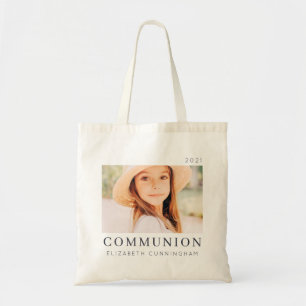 シンプルモダンシックカスタムFirst Communion Photo トートバッグ