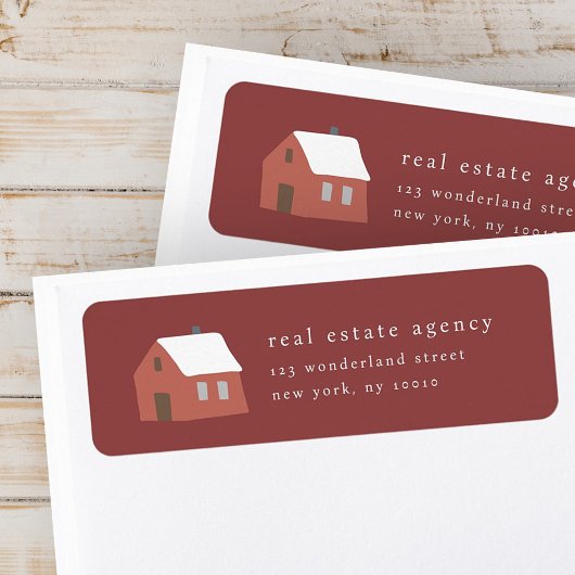 シンプルモダンシック実在エステート住所 ラベル
