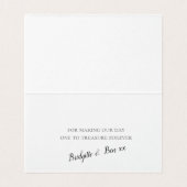 シンプルモダンシルバーとブラックの結婚ありがとう (内部フラット)