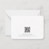 シンプルモダンシ実在ック・エステート ノートカード (裏面)
