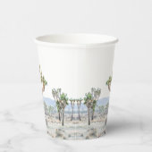 シンプルモダンジョシュアツリーボホ結婚ズ 紙コップ (右)