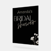 シンプルモダンスクリプトブライダルシャワー アクリルサイン (傾斜)