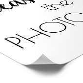 シンプルモダンスクリプト | クラシックフォトフレーム記号 ポスター (角)