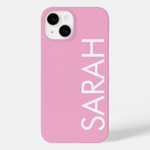 シンプルモダンスタイリッシュクラシック名ライトピンク Case-Mate iPhone 14ケース