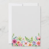 シンプルモダンスタイリッシュハート写真シック結婚ズ 招待状 (裏面)