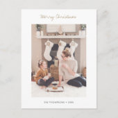 シンプルモダンスタイリッシュ写真クリスマス葉書 シーズンポストカード (正面)