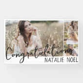 シンプルモダンスタイリッシュ卒業 横断幕 (横)