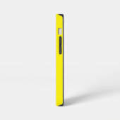 シンプルモダンスタイリッシュ名ミニマル黄色 iPhoneケース (左側面)