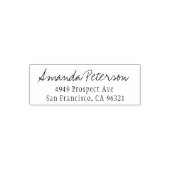 シンプルモダンスタイリッシュScript差出人住所 セルフインキングスタンプ (デザイン)