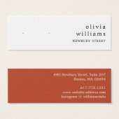 シンプルモダンスタッドイヤリング表示カード (正面&裏面)