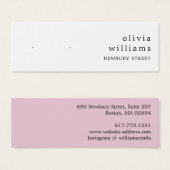 シンプルモダンスタッドイヤリング表示カード (正面&裏面)