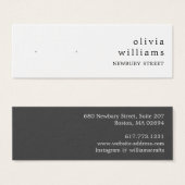 シンプルモダンスタッドイヤリング表示カード (正面&裏面)