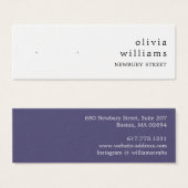 シンプルモダンスタッドイヤリング表示カード (正面&裏面)