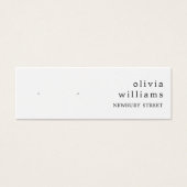 シンプルモダンスタッドイヤリング表示カード (正面)