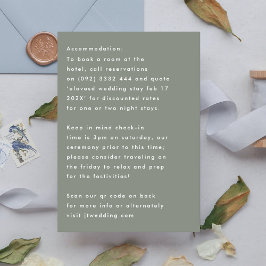 シンプルモダンセージホワイト詳細アコモデーション 出欠カード