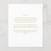 シンプルモダンタイポグラフィをテーマにした結婚カラーウェイ (裏面)