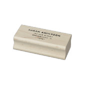 シンプルモダンタイポグラフィ差出人住所 ラバースタンプ (スタンプ)