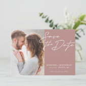 シンプルモダンタイポグラフィ セーブザデート (スタンド正面)