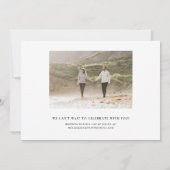 シンプルモダンタイポグラフィ セーブザデート (裏面)