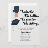 シンプルモダンタッセル卒業パーティー招待状 招待状 (正面/裏面)