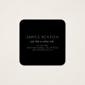 シンプルモダンダークブルーグラデーショングラディエント&モノグラム (裏面)