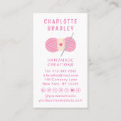 シンプルモダンチェット手作り時計 名刺 (正面)