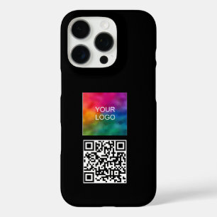 シンプルモダンテンプレートロゴQRコードのアップロード iPhone 16 PROケース