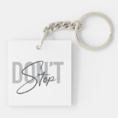 シンプルモダンデザインカッコいいありストップ キーホルダー (裏面)