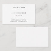 シンプルモダンデザインプロフェッショナルエレガントテンプレート 名刺 (正面/裏面)