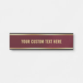 シンプルモダンデザインユー文字カスタムハウスホーム サインプレート (正面)