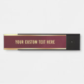 シンプルモダンデザインユー文字カスタムハウスホーム サインプレート (正面)