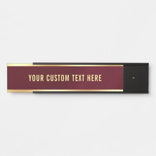 シンプルモダンデザインユー文字カスタムハウスホーム サインプレート (正面)