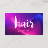 シンプルモダンデザイン美容師 名刺 (裏面)