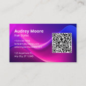 シンプルモダンデザイン美容師 名刺 (正面)