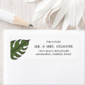 シンプルモダントロピ結婚カル差出人住所 ラベル (インサイチュ)