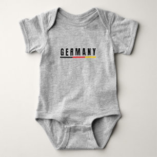 シンプルモダンドイツGerman Art Letterお土産 ベビーボディスーツ