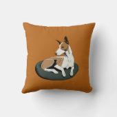 シンプルモダンドッグアートトレンディー クッション (裏面)