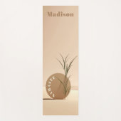 シンプルモダンナマステパーソナライズされた名 ヨガマット (正面)