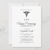 シンプルモダンナース 招待状 (正面)