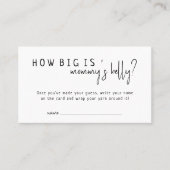 シンプルモダンニュートラルどのように大きいMommysベリーカード プレイスカード (正面)