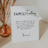 シンプルモダンニュートラル家族の伝統 台座サイン