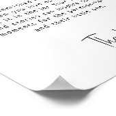 シンプルモダンニュートラル家族伝統サイン ポスター (角)