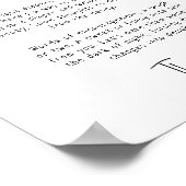 シンプルモダンニュートラル深夜おむつサイン ポスター (角)