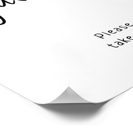 シンプルモダンニュートラル赤ちゃんシャワー支援標識 ポスター (角)