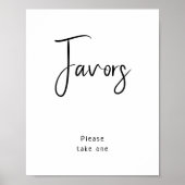 シンプルモダンニュートラル赤ちゃんシャワー支援標識 ポスター (正面)