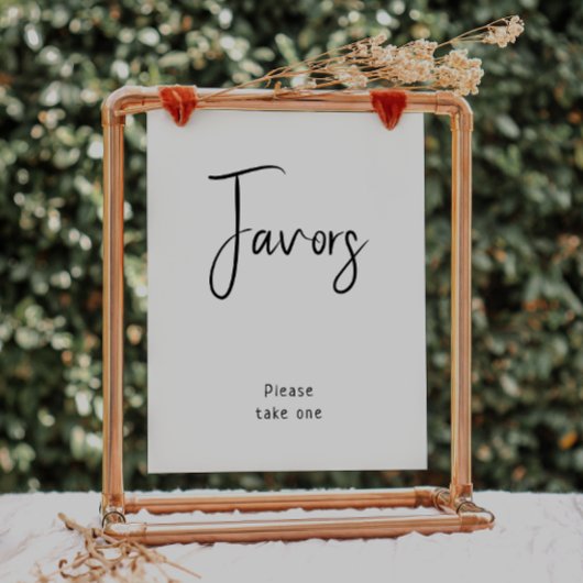 シンプルモダンニュートラル赤ちゃんシャワー支援標識 ポスター