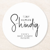 シンプルモダンニュートラル ラウンドペーパーコースター (正面)